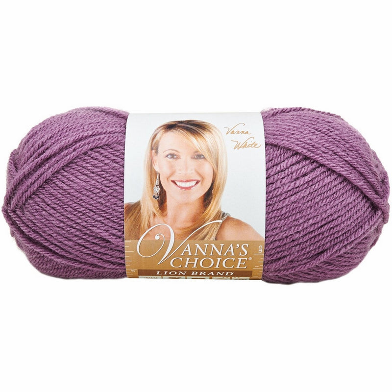 Lion Brand Yarn 860-146I Vanna's Choice Yarn, Dusty Purple