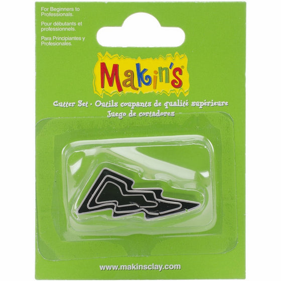 Makin's USA Makin's Clay Cutters 3/Pkg-Lightning Bolt