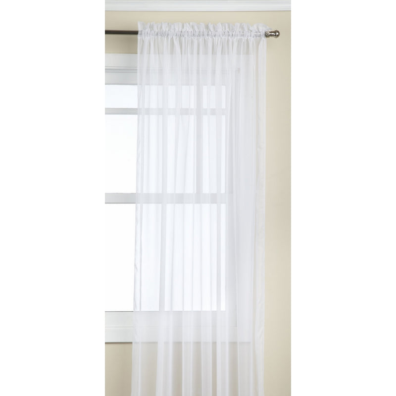 Stylemaster Elegance Sheer Voile Panel, White, 60" x 63"