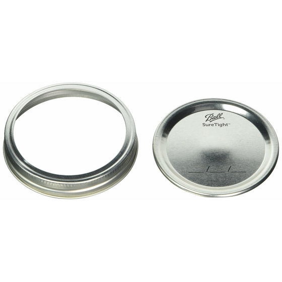 2pack of 12 Ball Wide Mouth Lids and Bands