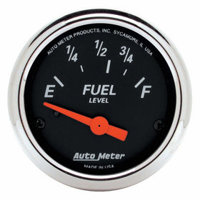 Auto Meter 1423 Designer Black Fuel Level Gauge