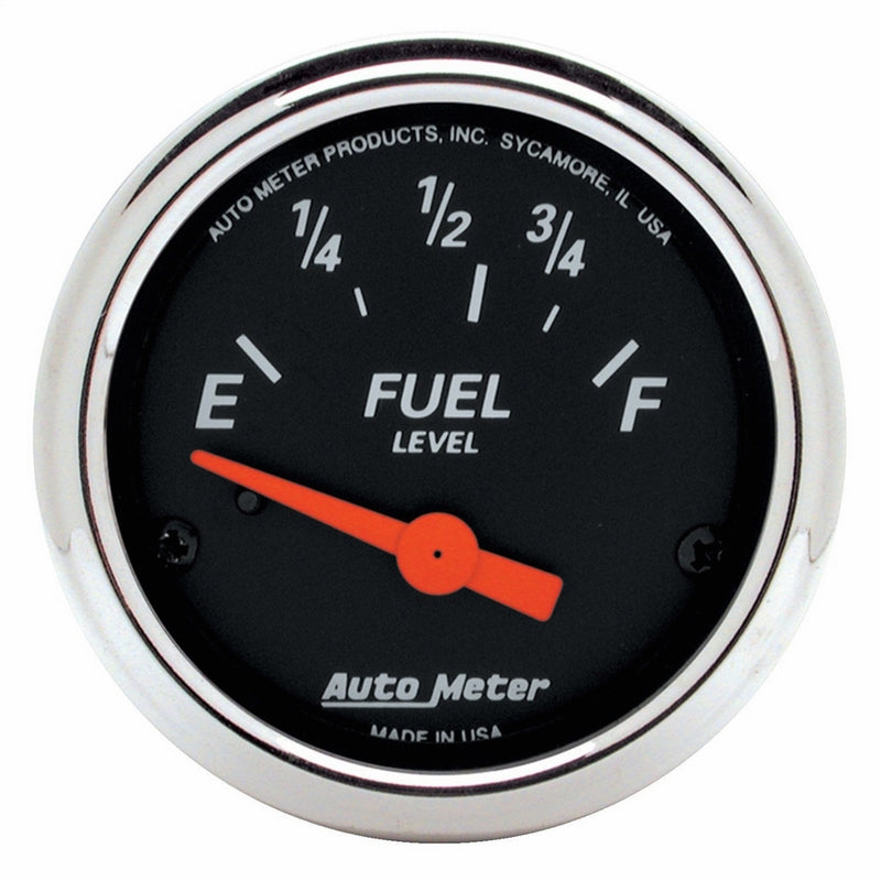Auto Meter 1423 Designer Black Fuel Level Gauge