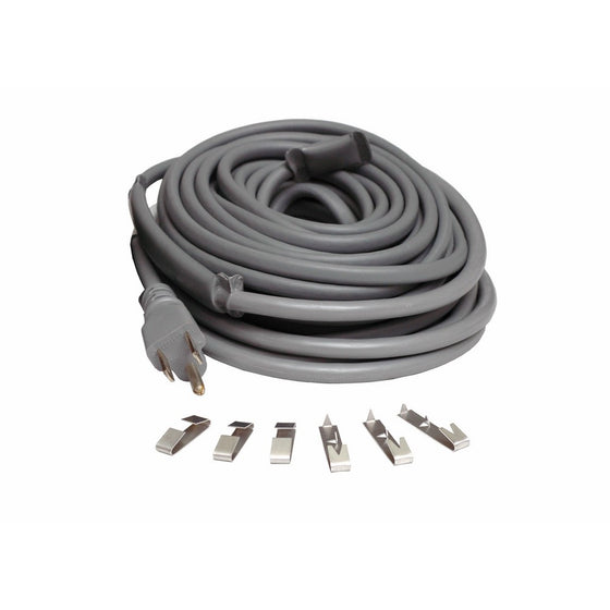 Wrap-On 14060 300 Watts 2.50 AMPS 60ft Roof & Gutter De-Icing Heating Cable Grey