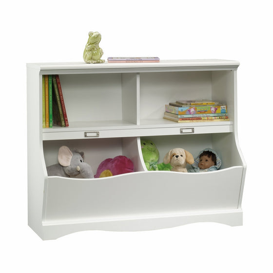 Sauder Pogo Bookcase/Footboard, Soft White Finish