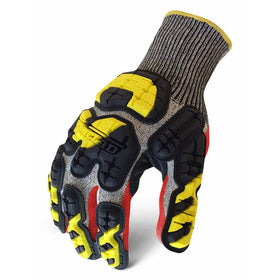 Ironclad INDI-KC5-03-M Industrial Impact Knit Cut 5 Gloves, Medium