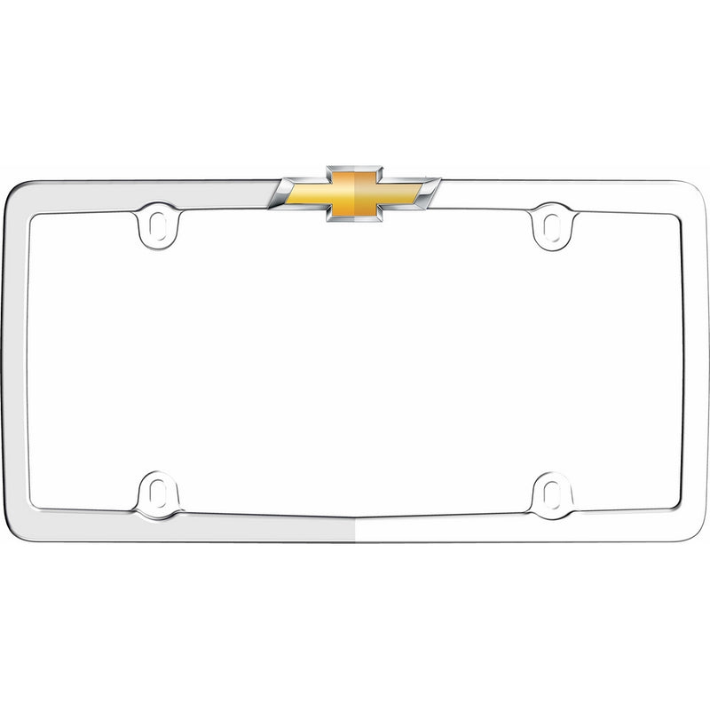 Cruiser Accessories 10437 Chevy License Plate Frame, Chrome/Gold