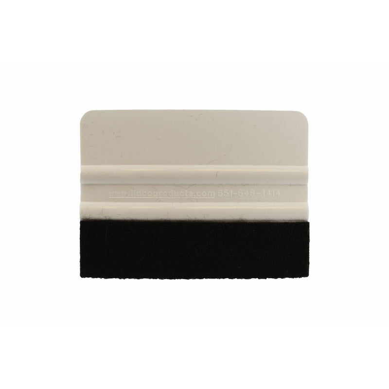 ABN Felt Edge Squeegee 4” Inch for Applying Automotive Graphics, Decals, Vinyl Wrap, Tints, and Screen Printing
