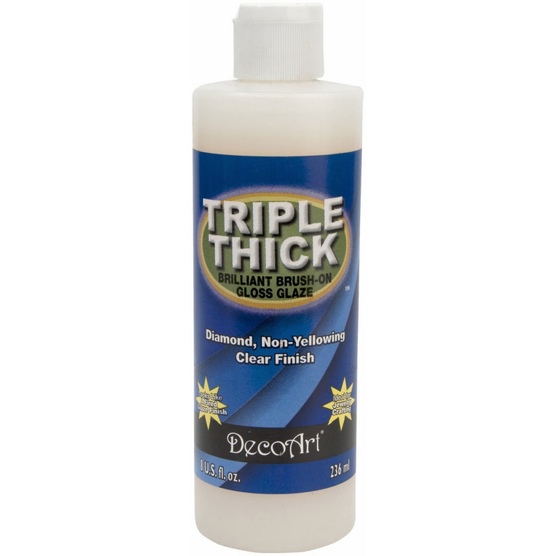 DecoArt TG01-9 Triple Thick Gloss Glaze, 8-Ounce Triple Thick Gloss Glaze