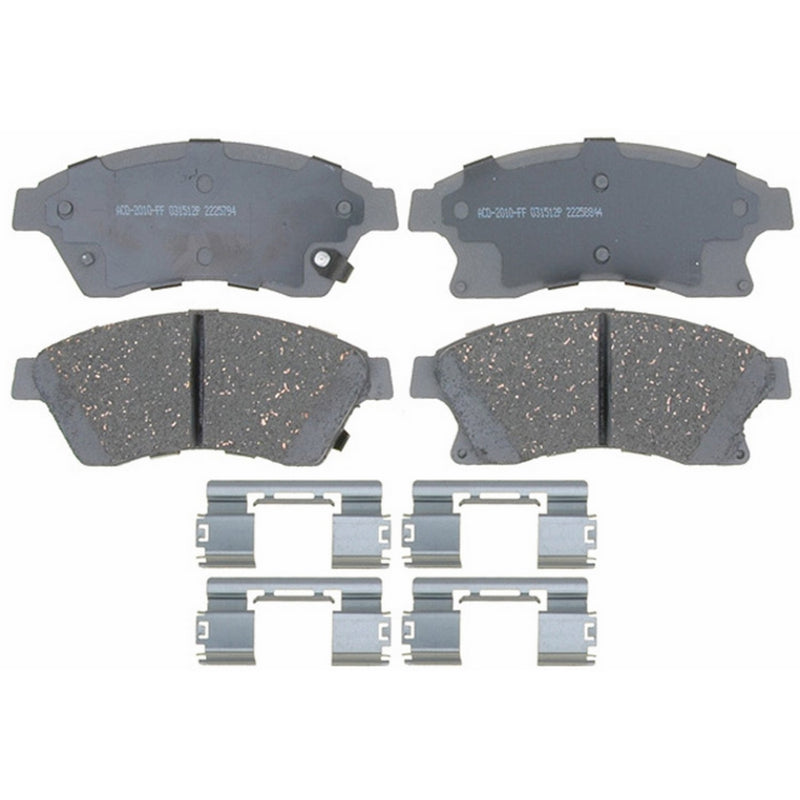 ACDelco 14D1522CH Advantage Ceramic Front Disc Brake Pad Set with Hardware