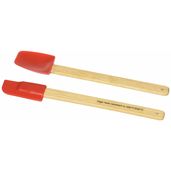 Norpro 2-Piece Mini Spatula Set, Red