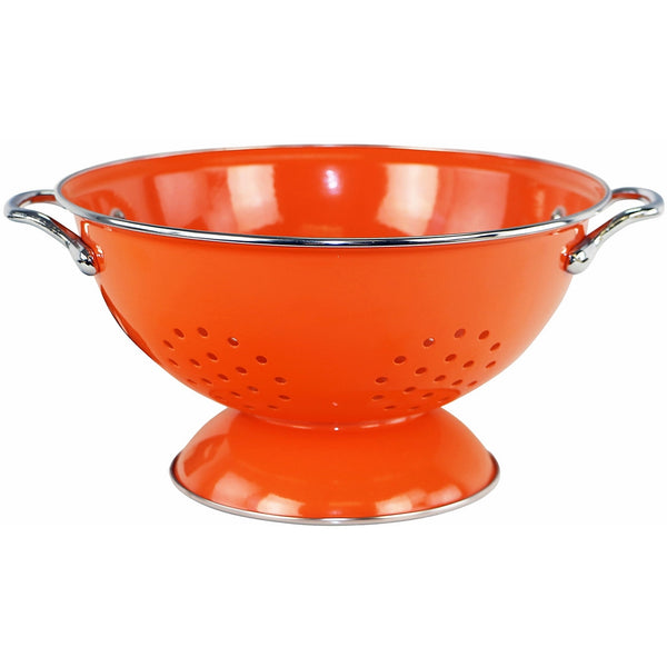 Calypso Basics by Reston Lloyd Powder Coated Enameled Colander, 3 Quart, Orange