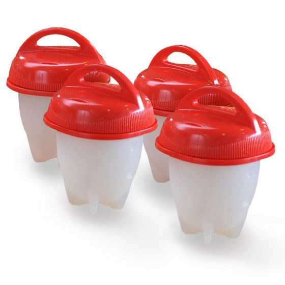 Egglettes Egg Cooker - Hard Boiled Eggs without the Shell, 4 Egg Cups