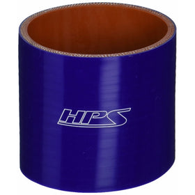HPS HTSC-275-BLUE Silicone High Temperature 4-ply Reinforced Straight Coupler Hose, 75 PSI Maximum Pressure, 3" Length, 2-3/4" ID, Blue