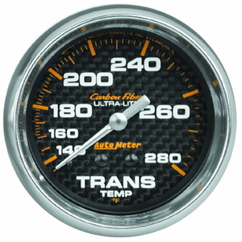 Auto Meter 4851 Carbon Fiber Mechanical Transmission Temperature Gauge