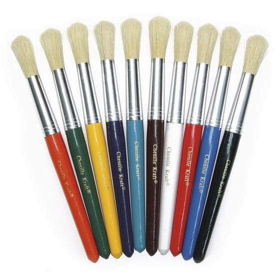 Creativity Street Round Beginner Paint Brushes, 10 Pack (AC5183)