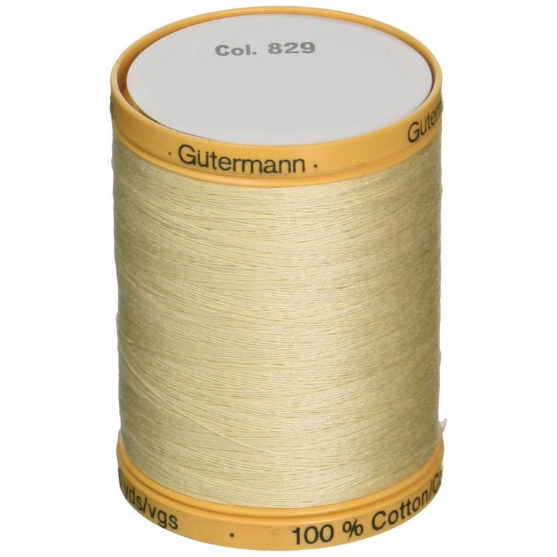 Gutermann 100% Natural Cotton Thread 800M Cream