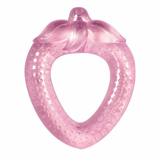 green sprouts by i play. Cool Soothing Teether - Pink Strawberry - 3 Months - 1