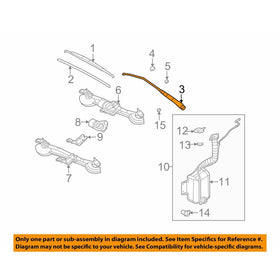 General Motors 22724208, Windshield Wiper Arm