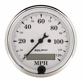 Auto Meter 1688 Old Tyme White Electric Programmable Speedometer