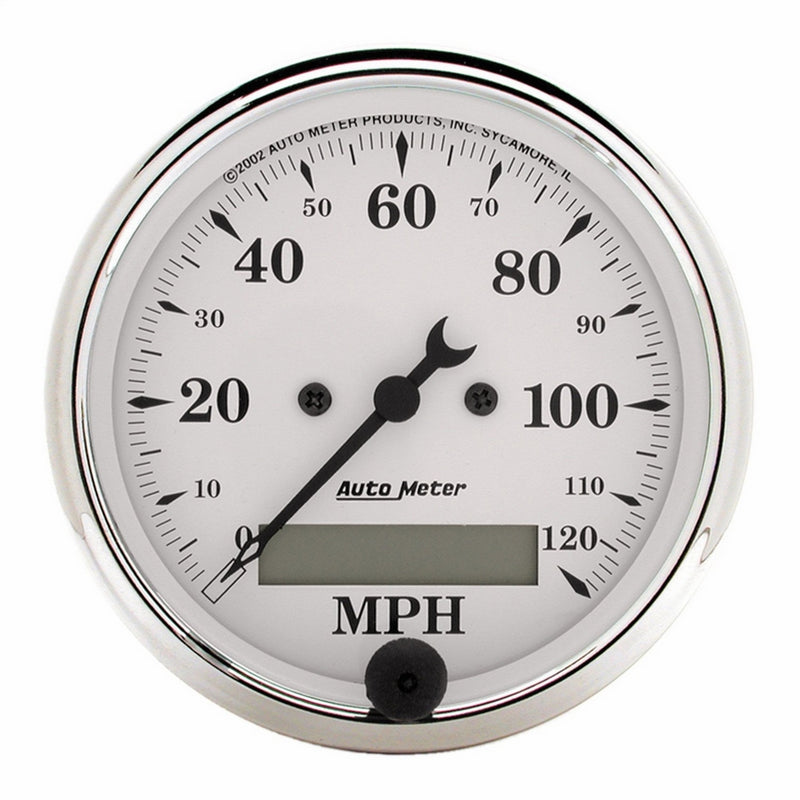 Auto Meter 1688 Old Tyme White Electric Programmable Speedometer