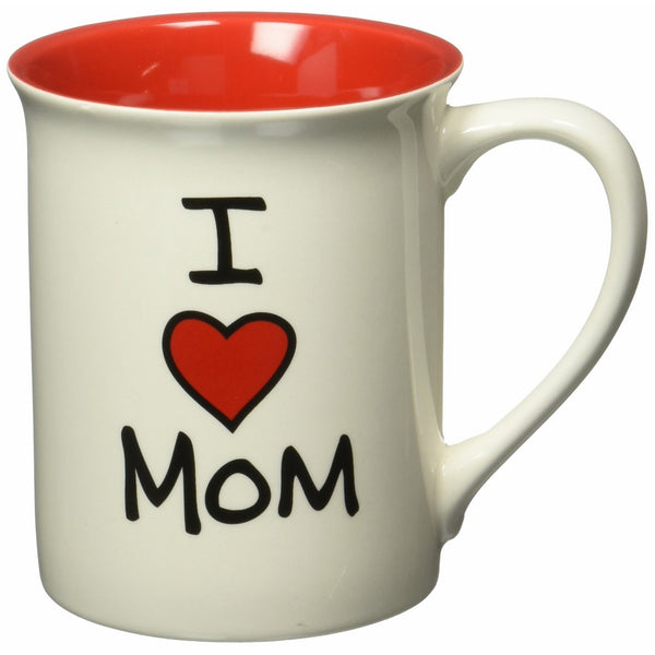 Our Name is Mud “I Heart Mom” Stoneware Mug, 16 oz.