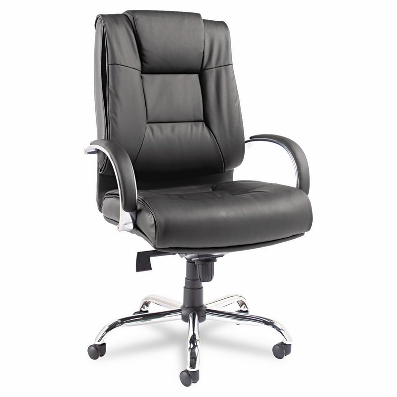 Alera ALERV44LS10C Ravino Big & Tall Series High-Back Swivel/Tilt Leather Chair, Black