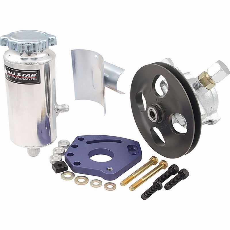 Allstar ALL48240 Head Mount Style Power Steering Kit for Small Block Chevy