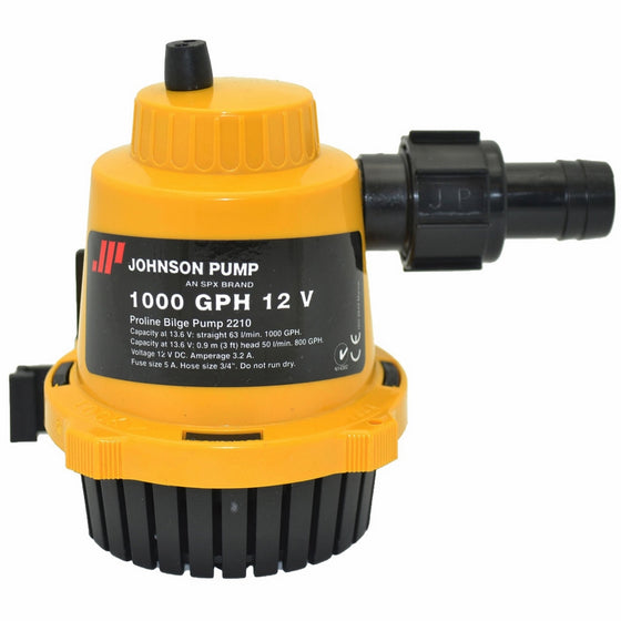 Johnson Pumps 22102 1000 GPH Proline Bilge Pump