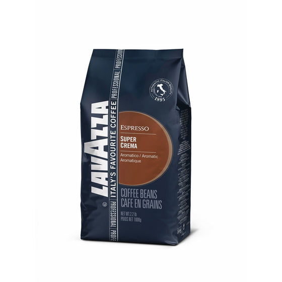 Lavazza Super Crema Whole Bean Coffee Blend, Medium Espresso Roast, 2.2-Pound Bag