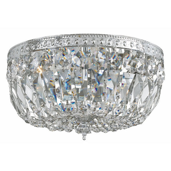 Crystorama 712-CH-CL-MWP Crystal Three Light Ceiling Mounts from Richmond collection in Chrome, Pol. Nckl.finish,