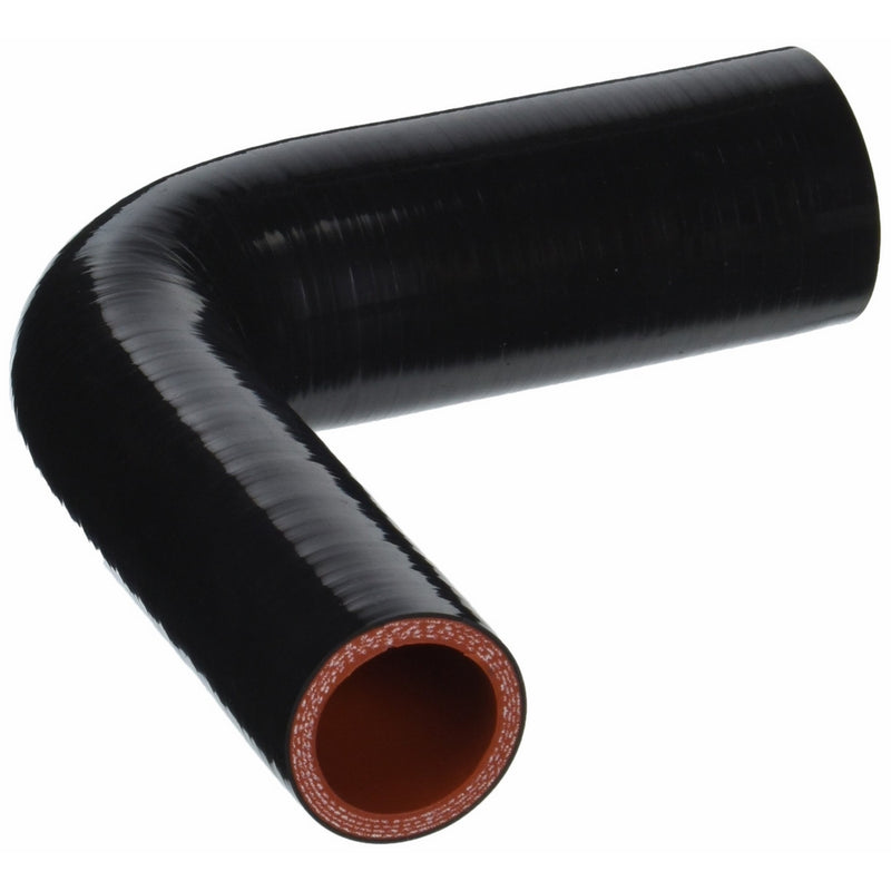 HPS HTSER90-125-175-BLK Silicone High Temperature 4-ply Reinforced 90 degree Elbow Reducer Coupler Hose, 75 PSI Maximum Pressure, 4" Leg Length on each side, 1-1/4" > 1-3/4" ID, Black