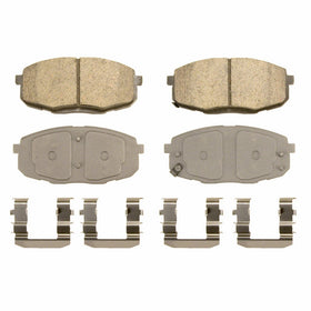 Wagner ThermoQuiet QC1397 Ceramic Disc Pad Set With Installation Hardware, Front
