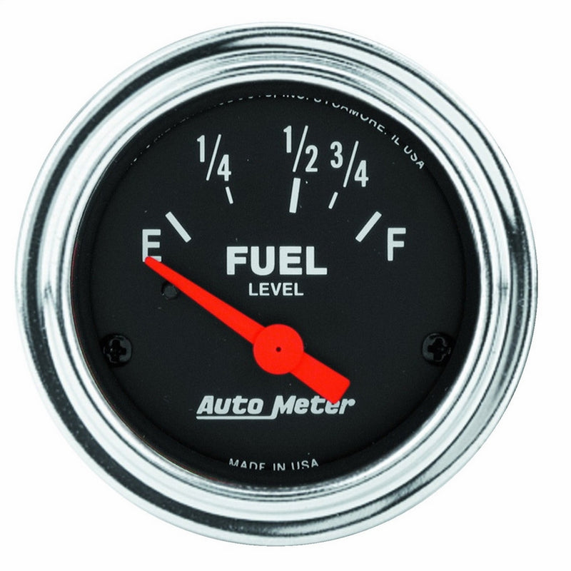 Auto Meter 2518 Traditional Chrome Electric Fuel Level Gauge