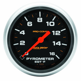 Auto Meter 5444 Pro-Comp 2-5/8 Electric Pyrometer (0-1600 Degree F, 66.7mm)