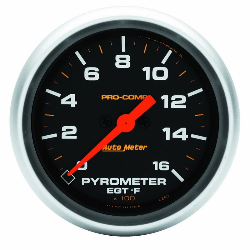 Auto Meter 5444 Pro-Comp 2-5/8 Electric Pyrometer (0-1600 Degree F, 66.7mm)