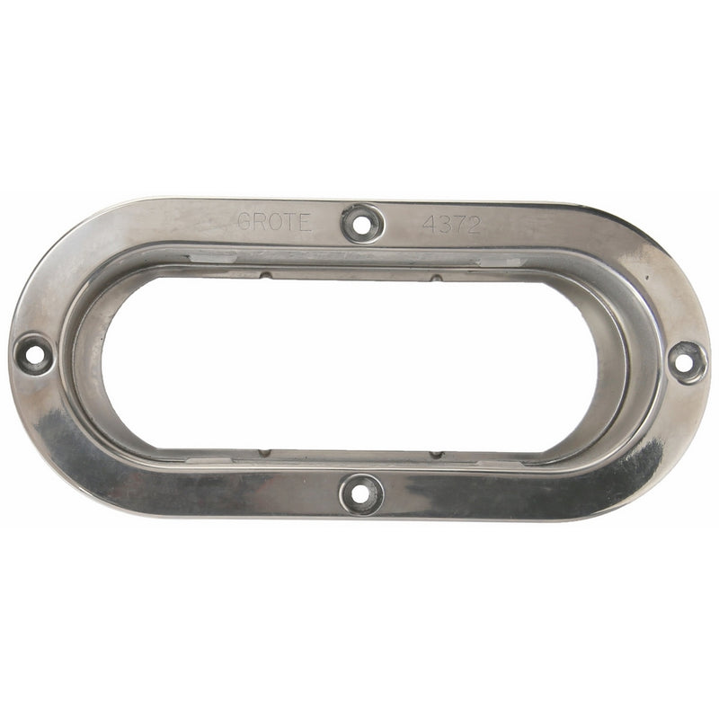 Grote 43723 Theft-Resistant Mounting Flange (For 6" Oval Lights, Steel)