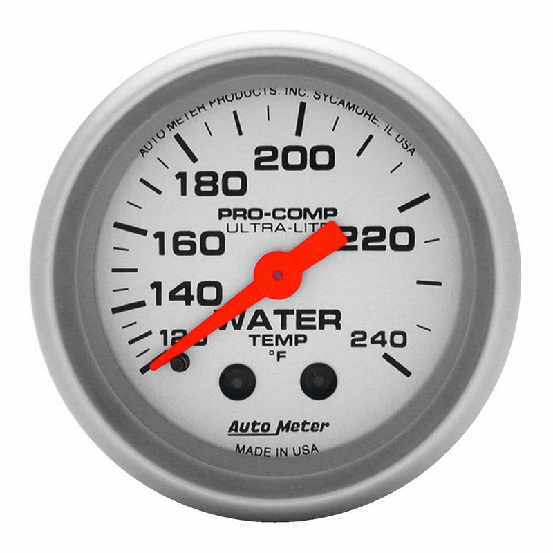 Auto Meter 4333 Ultra-Lite Mechanical Water Temperature Gauge