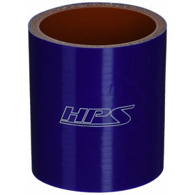 HPS HTSC-225-BLUE Silicone High Temperature 4-ply Reinforced Straight Coupler Hose, 100 PSI Maximum Pressure, 3" Length, 2-1/4" ID, Blue
