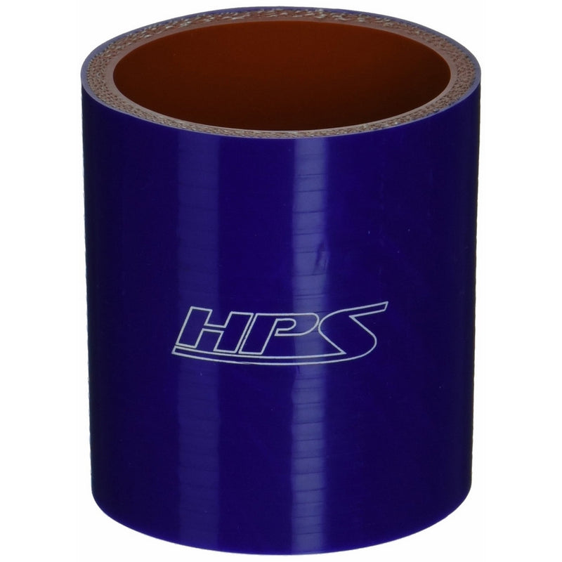 HPS HTSC-225-BLUE Silicone High Temperature 4-ply Reinforced Straight Coupler Hose, 100 PSI Maximum Pressure, 3" Length, 2-1/4" ID, Blue