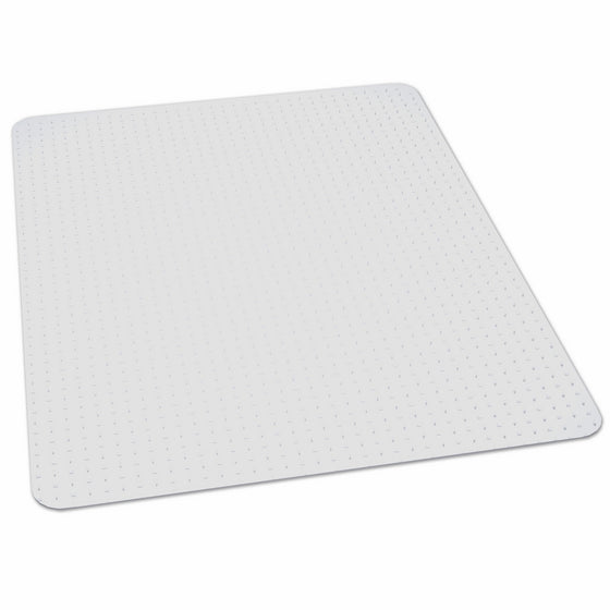 ES Robbins Rectangle Vinyl Chair Mat for Extra-High Pile Carpet, 46-Inch by 60-Inch, Clear