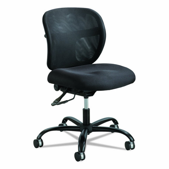 Safco Products 3397BL Vue Intensive Use Mesh Task Chair (Optional arms sold separately), Black