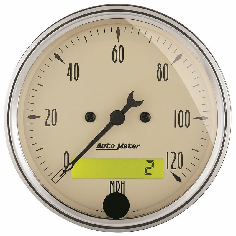 Auto Meter 1887 Antique Beige Electric Programmable Speedometer