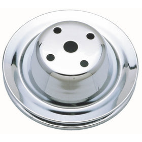 Trans-Dapt 9604 Chrome Single Groove Water Pump Pulley