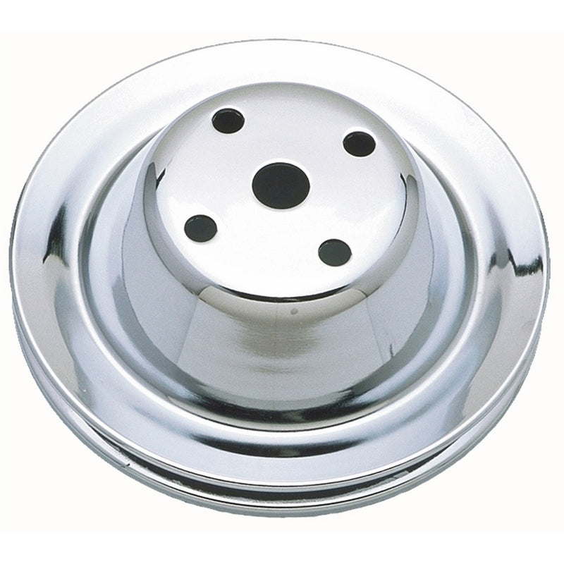 Trans-Dapt 9604 Chrome Single Groove Water Pump Pulley