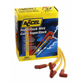 ACCEL 4041 8mm Super Stock Copper Universal Wire Set - Yellow