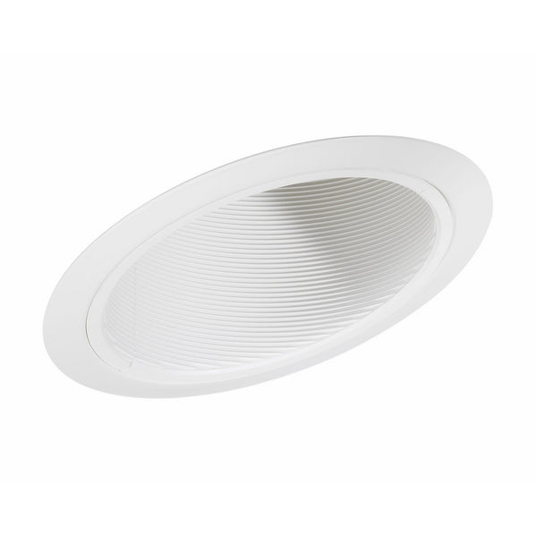 Juno Lighting 614W-WH 6-Inch Standard Slope Downlight White Baffle, White Trim