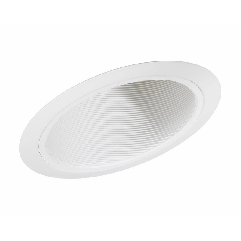 Juno Lighting 614W-WH 6-Inch Standard Slope Downlight White Baffle, White Trim
