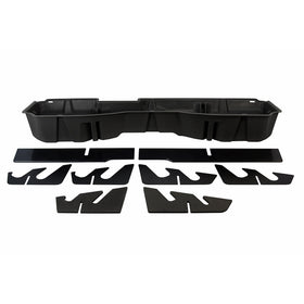 DU-HA Under Seat Storage Fits 14-17 Chevrolet/GMC Silverado/Sierra Light Duty & Heavy Duty Crew Cab, Black, Part #10300