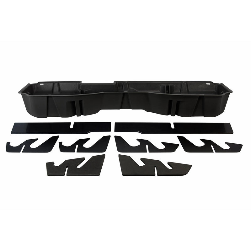 DU-HA Under Seat Storage Fits 14-17 Chevrolet/GMC Silverado/Sierra Light Duty & Heavy Duty Crew Cab, Black, Part #10300