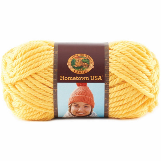 Lion Brand Yarn 135-158J Hometown USA Yarn, Pittsburgh Yellow